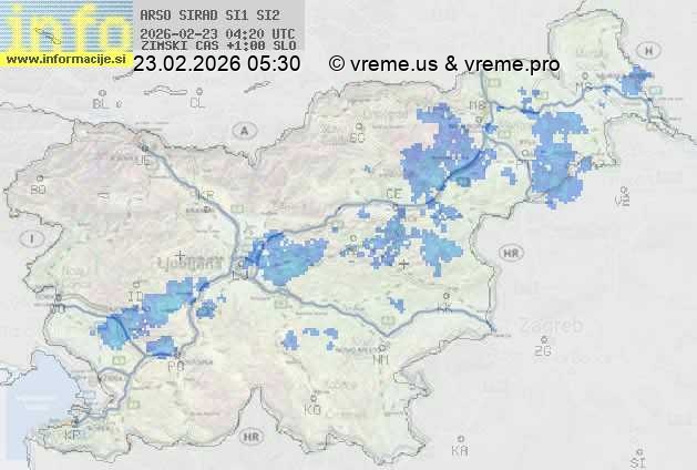Radarska karta padavin