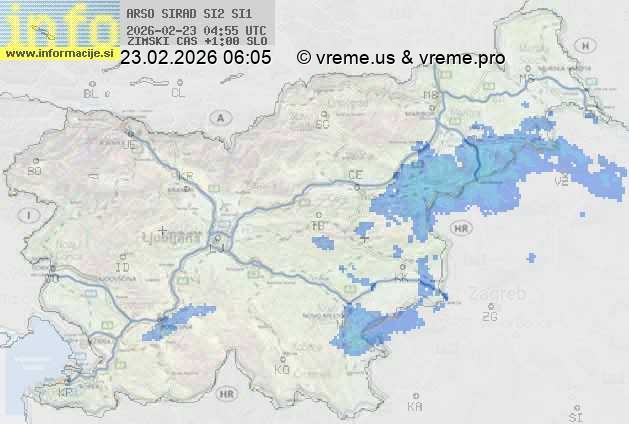 Radarska karta padavin