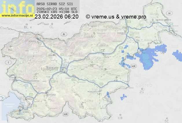 Radarska karta padavin