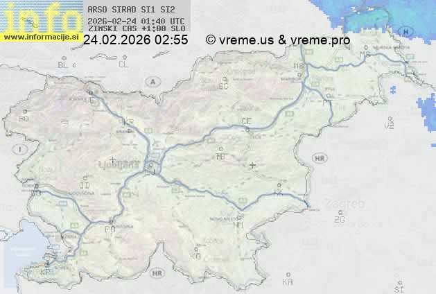 Radarska karta padavin