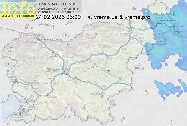 Radarska karta padavin