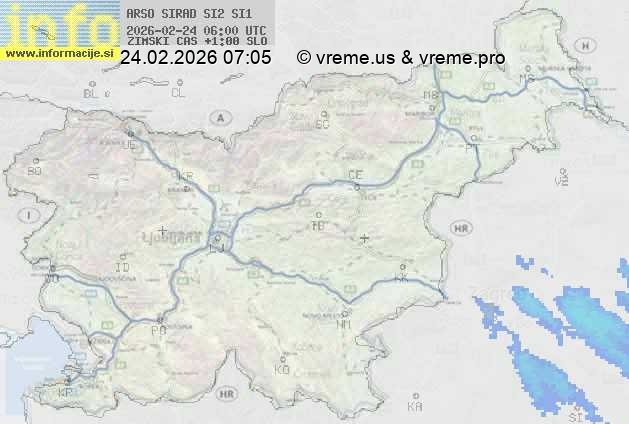 Radarska karta padavin