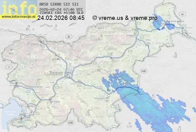 Radarska karta padavin