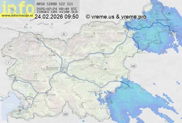 Radarska karta padavin