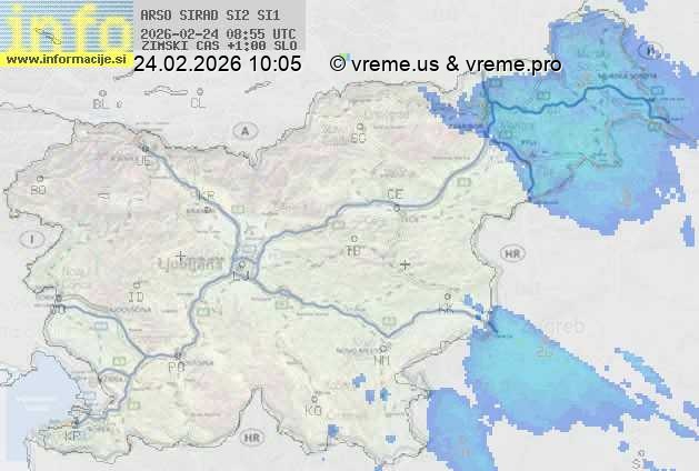 Radarska karta padavin