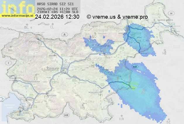 Radarska karta padavin