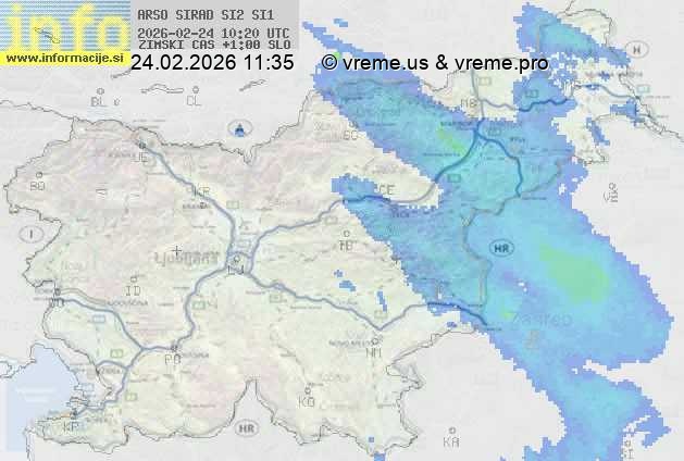 Radarska karta padavin