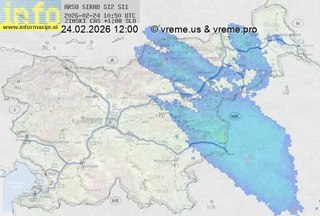 Radarska karta padavin