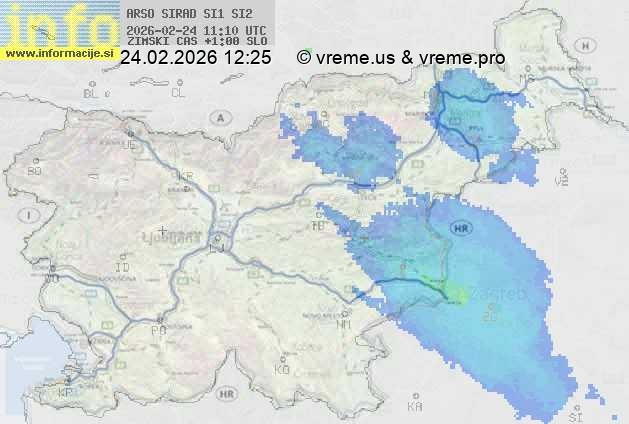 Radarska karta padavin