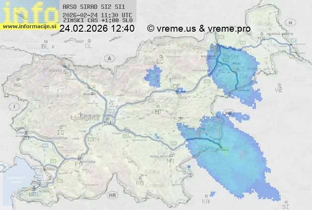 Radarska karta padavin