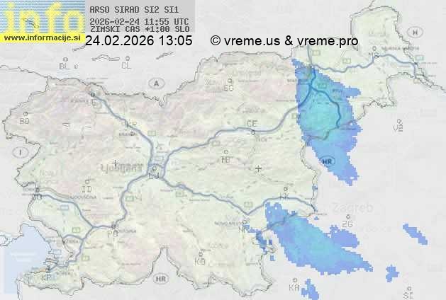 Radarska karta padavin