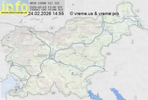 Radarska karta padavin