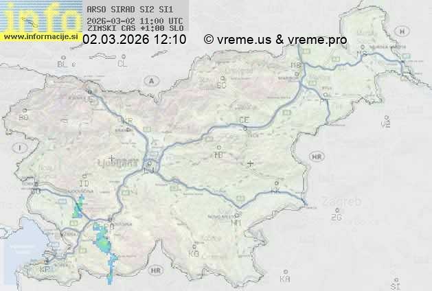 Radarska karta padavin