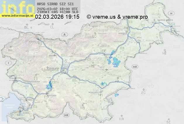 Radarska karta padavin