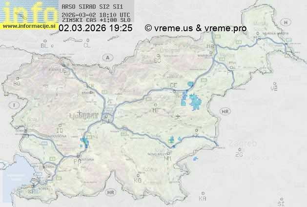 Radarska karta padavin