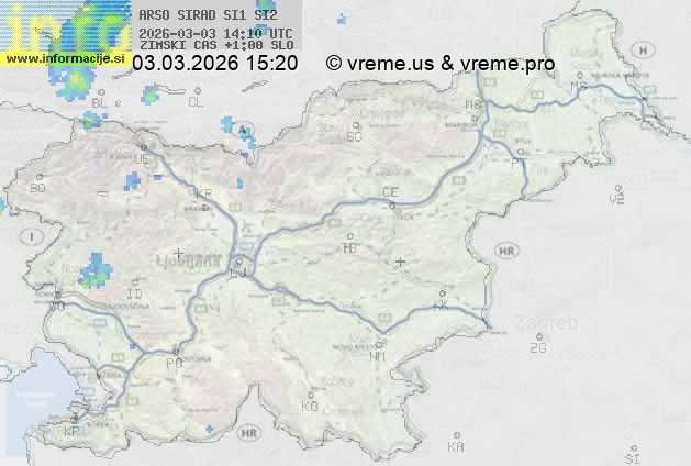 Radarska karta padavin