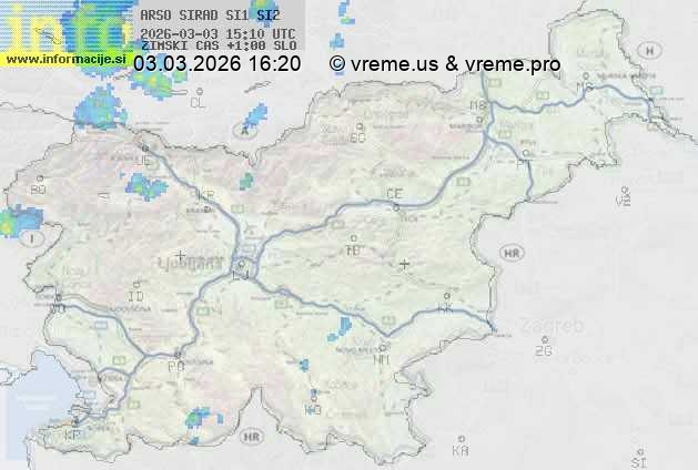 Radarska karta padavin