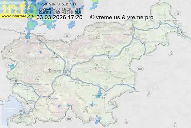 Radarska karta padavin