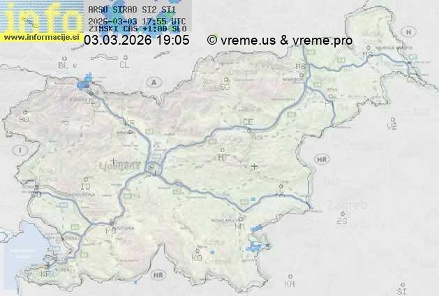 Radarska karta padavin