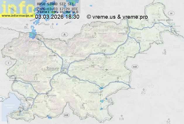 Radarska karta padavin