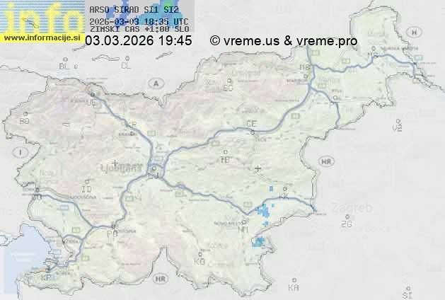 Radarska karta padavin