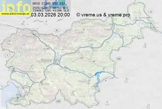 Radarska karta padavin