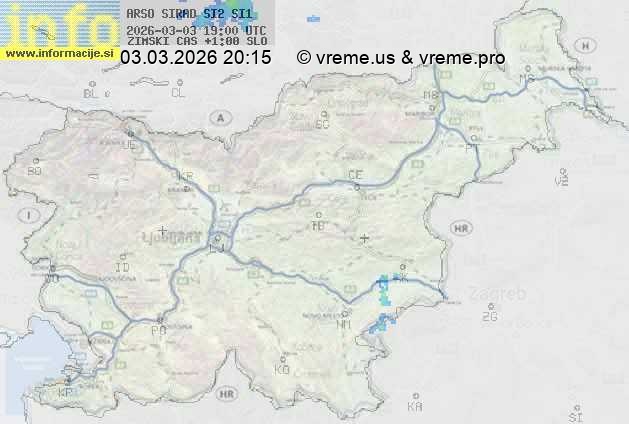 Radarska karta padavin