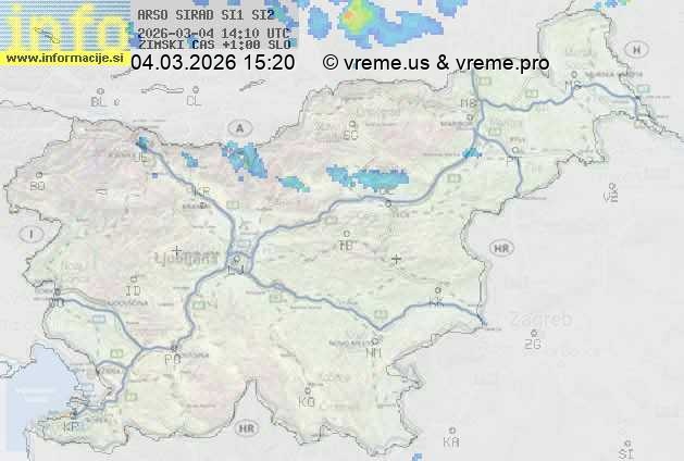 Radarska karta padavin