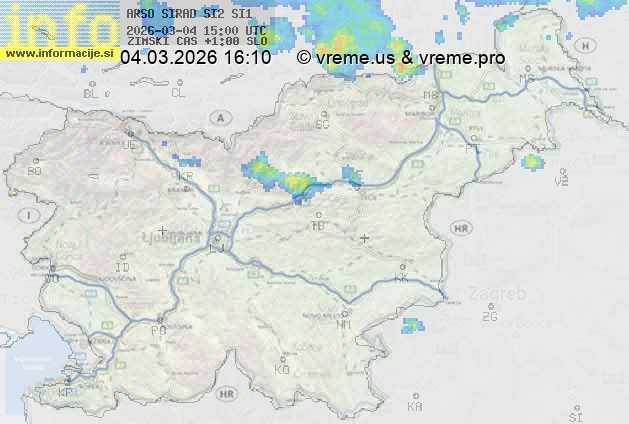 Radarska karta padavin