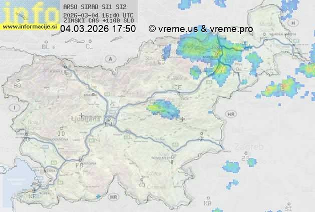 Radarska karta padavin