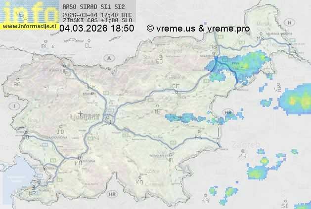 Radarska karta padavin