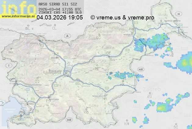 Radarska karta padavin