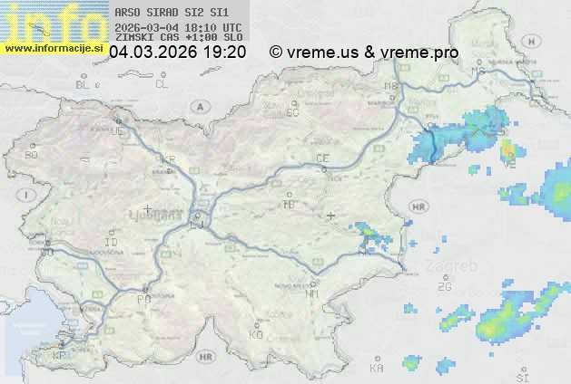 Radarska karta padavin