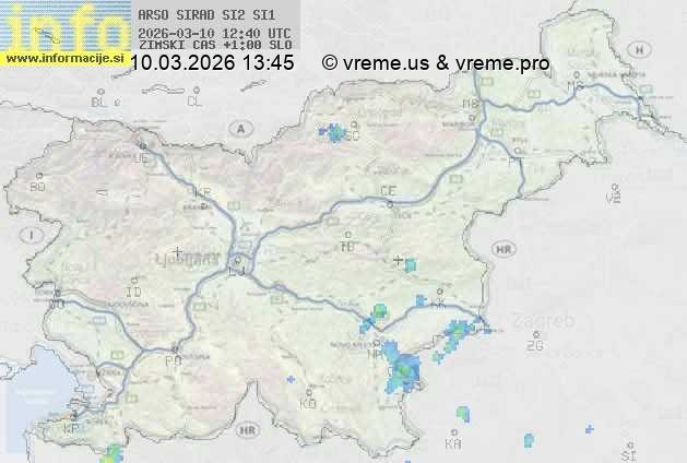 Radarska karta padavin