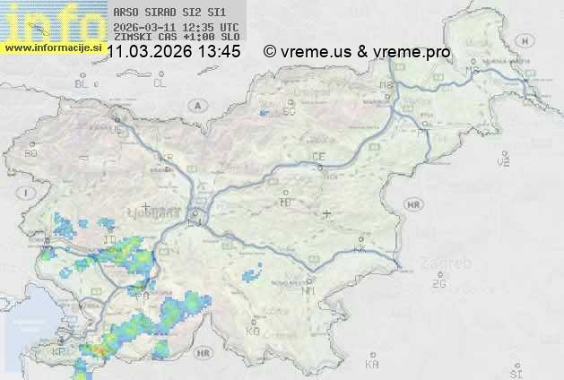Radarska karta padavin