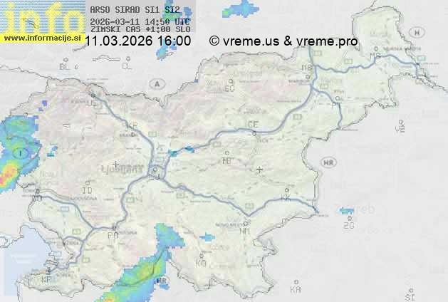 Radarska karta padavin