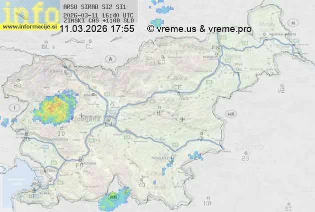 Radarska karta padavin