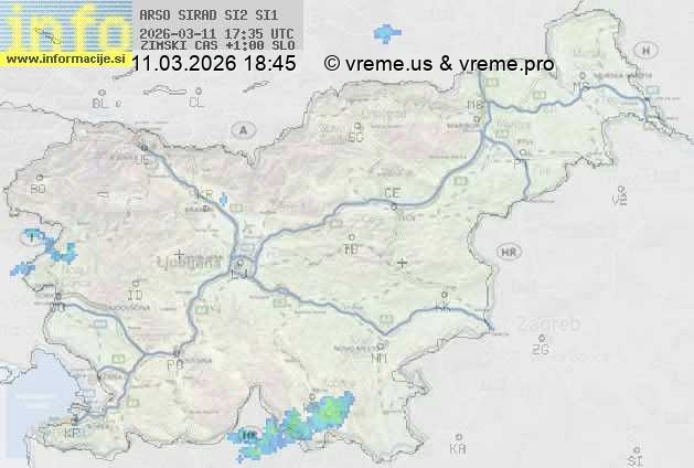 Radarska karta padavin