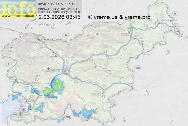 Radarska karta padavin
