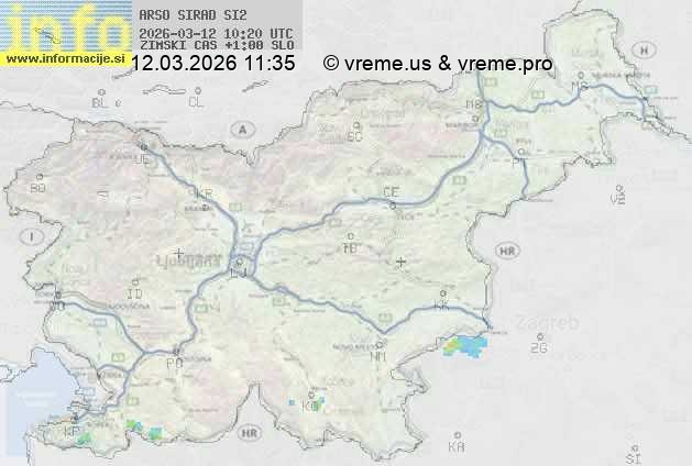 Radarska karta padavin