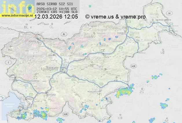 Radarska karta padavin