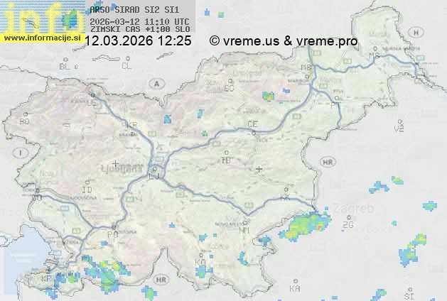 Radarska karta padavin