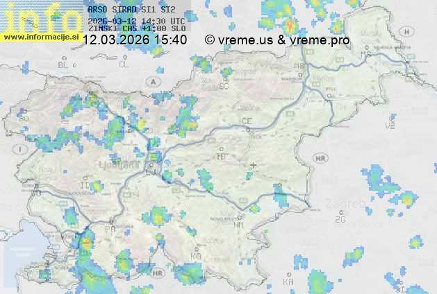 Radarska karta padavin