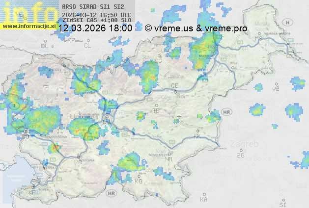 Radarska karta padavin