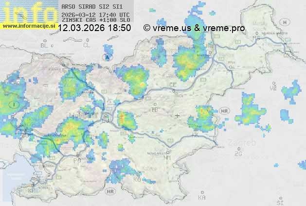 Radarska karta padavin