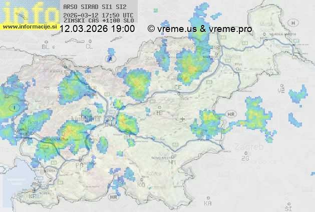 Radarska karta padavin