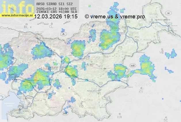 Radarska karta padavin