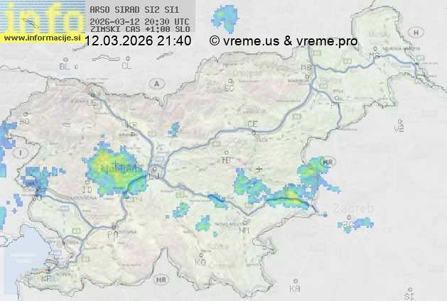 Radarska karta padavin