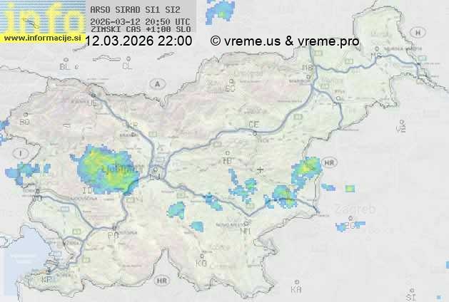 Radarska karta padavin
