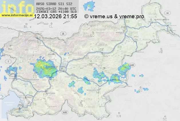 Radarska karta padavin